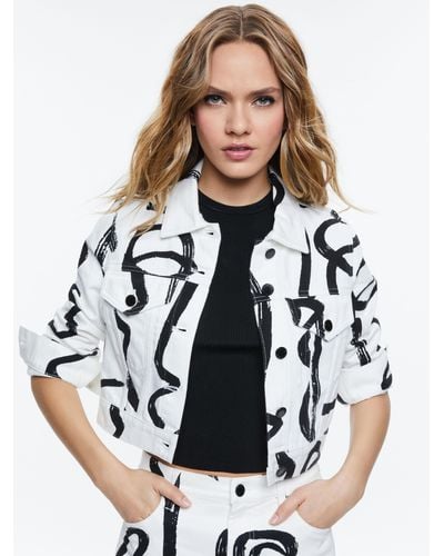 Alice + Olivia A+o X Koketit Chloe Boxy Cropped Jacket - White