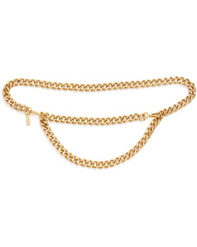 FAN&LOUIS Women's Gold Chain Belt for Dresses Jeans, Ladies