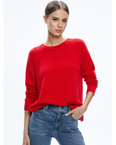 Alice + Olivia Angie Pullover - Red