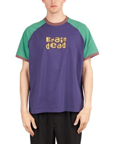 Brain Dead Field Raglan T-Shirt - Lila