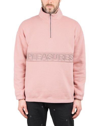 Pleasures Decline Quarter Zip Pullover - Pink