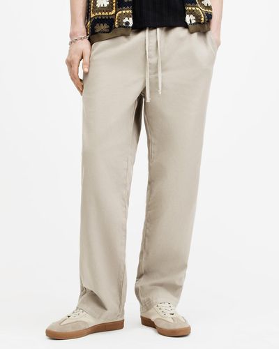 AllSaints Hanbury Straight Fit Pants - White