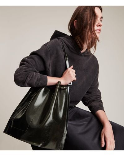 AllSaints Alpha Leather Backpack - Black
