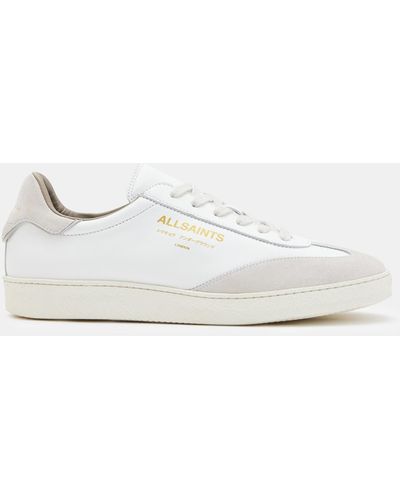 AllSaints Thelma Suede Low Top Trainers - White
