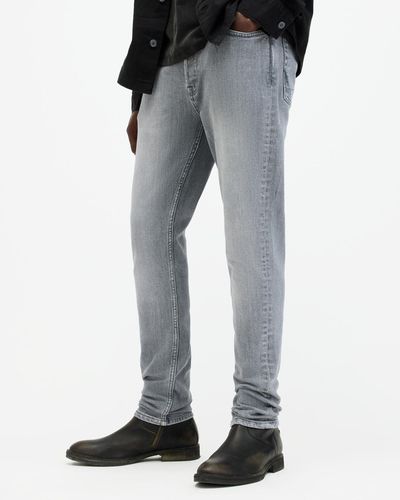 AllSaints Cigarette Skinny Fit Denim Jeans - Grey