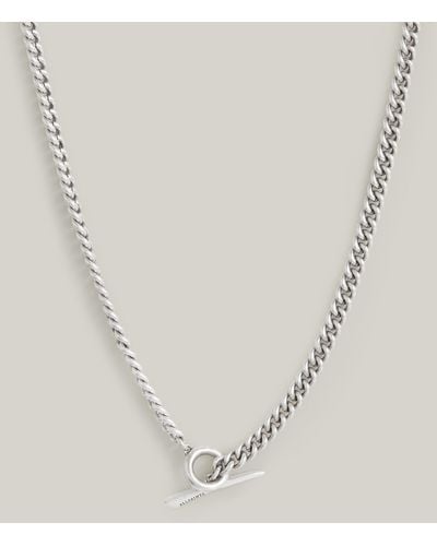 AllSaints Felis Sterling Silver Necklace - Metallic