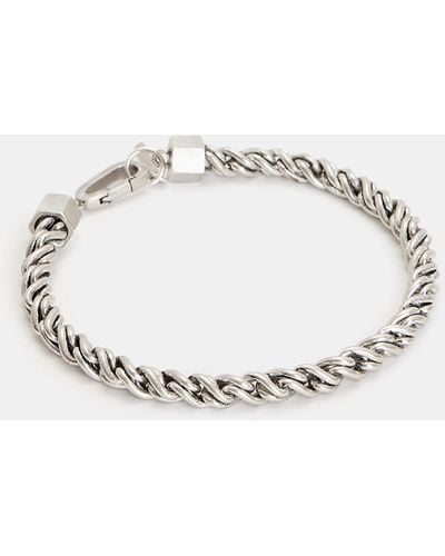 AllSaints Rope Chain Sterling Silver Bracelet - Natural