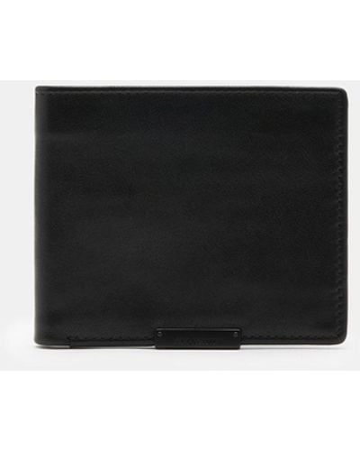 AllSaints Attain Leather Cardholder Wallet - Black