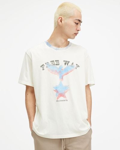 AllSaints Indy Relaxed Fit Crew Neck T-shirt, - White