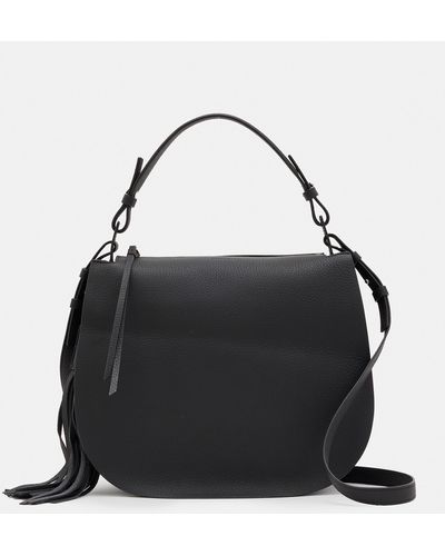 AllSaints Mori Leather Crossbody Bag - Black