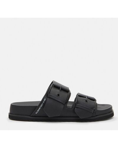 AllSaints Sian Leather Sandals - Black