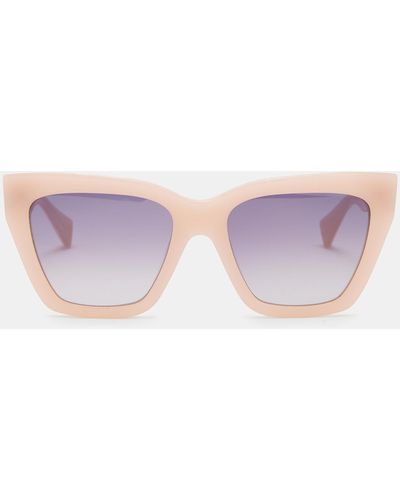AllSaints Minerva Square Cat Eye Sunglasses, - Pink