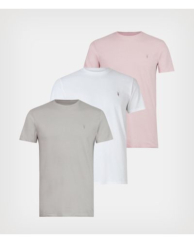 AllSaints Tonic Crew T-shirt 3 Pack - Multicolour