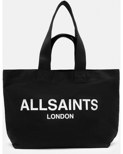 AllSaints Ali Canvas Tote Bag Iconic Exclusive - Black