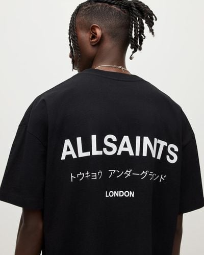 AllSaints Underground Short Sleeve Crew - Black