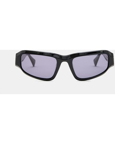 AllSaints Anderson Angular Wrap Around Sunglasses - Multicolor