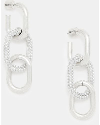 AllSaints Cydney Chunky Oval Chain Earrings - Multicolor