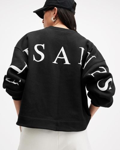 AllSaints Lila Logo Sweatshirt, - Black