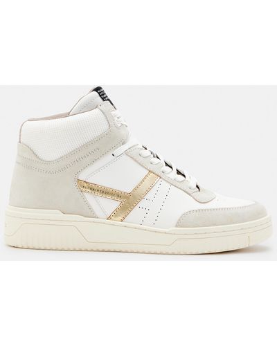 AllSaints Pro Suede High Top Trainers - Natural