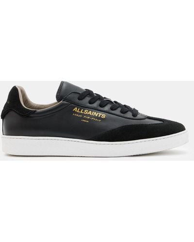 AllSaints Thelma Leather Low Top Sneakers - Black
