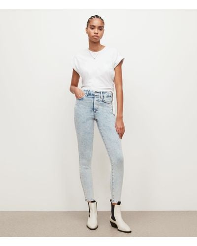 AllSaints Dax High-rise Skinny Jeans - White