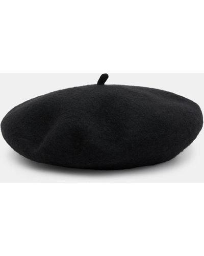 AllSaints Wool Beret Hat - Black