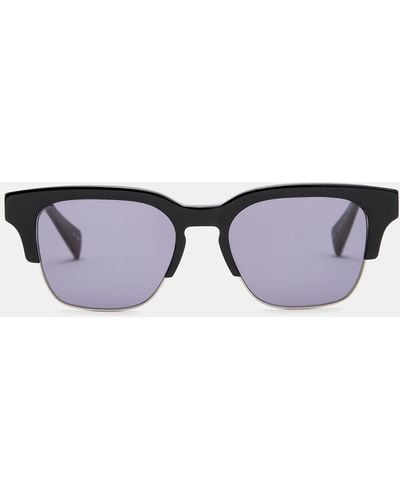 AllSaints Zinner Retro Square Sunglasses, - Multicolor
