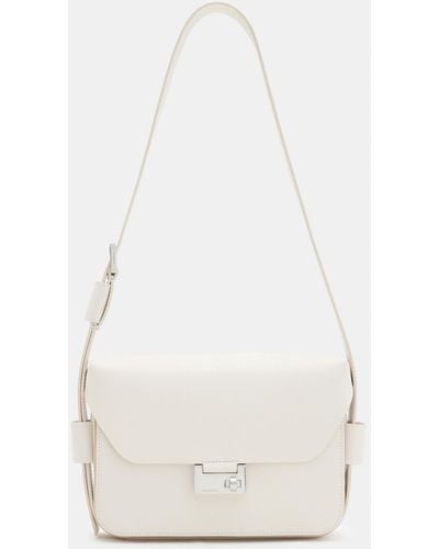 AllSaints Etienne Leather Shoulder Bag - White
