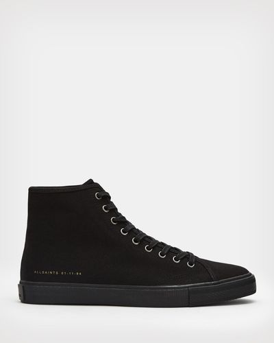 AllSaints Bryce High Top Trainers, - Black