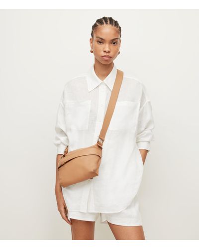 AllSaints Women's Colette Leather Crossbody Bag - Multicolour