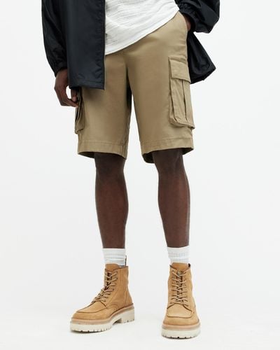AllSaints Slane Relaxed Fit Cargo Shorts, - Natural