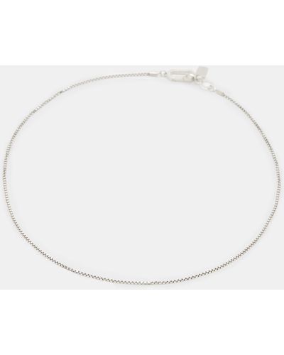 AllSaints Box Chain Fine Sterling - Natural