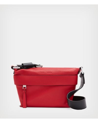 AllSaints Women's Colette Leather Crossbody Bag - Red