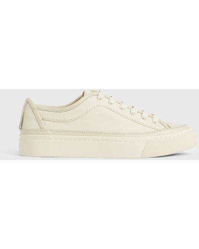 AllSaints Milla Leather Sneakers - Natural