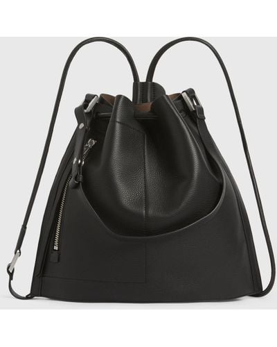 AllSaints Women's Lear Leather Backpack - Black