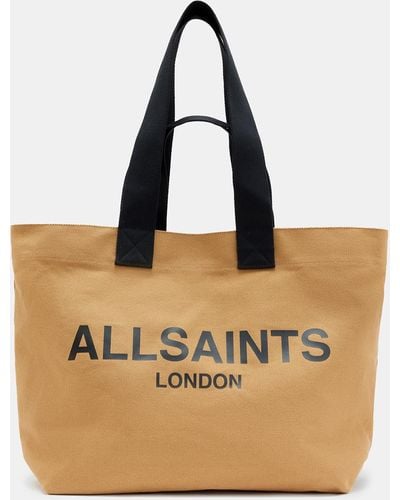 AllSaints Ali Canvas Tote Bag - Natural