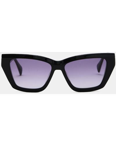 AllSaints Kitty Rectangular Cat Eye Sunglasses - Multicolor