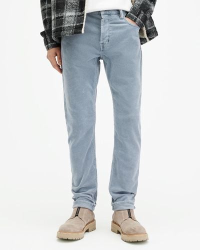 AllSaints Rex Slim Fit Corduroy Jeans - Blue