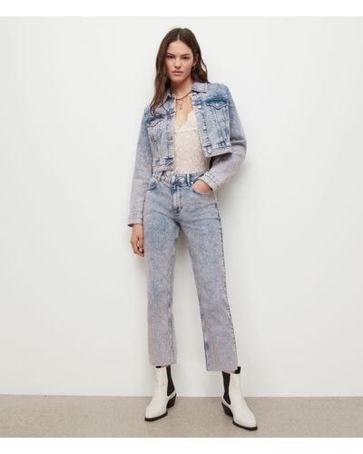 AllSaints Barely Cropped Jean Womens - Blue