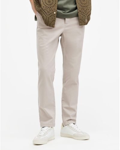 AllSaints Walde Skinny Fit Chino Pants - Natural