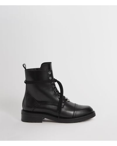 AllSaints Women's Leather Lira Boots - Black