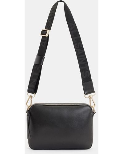 AllSaints Lucile Leather Crossbody Bag, - Black