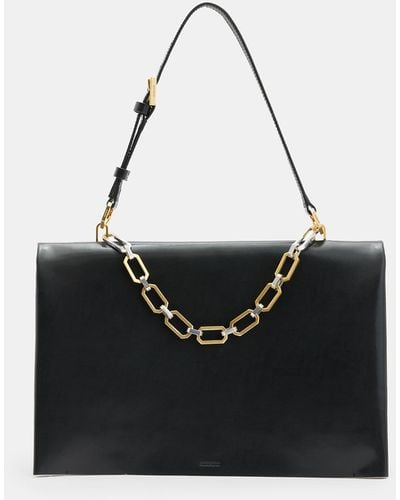 AllSaints Luca Chain Leather Bag, - Black