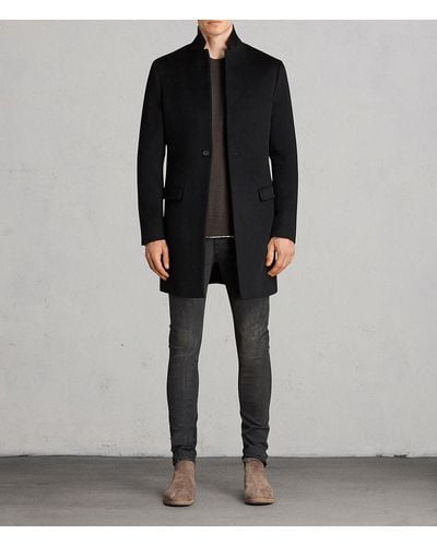 AllSaints Bodell Wool Tailored Coat - Black
