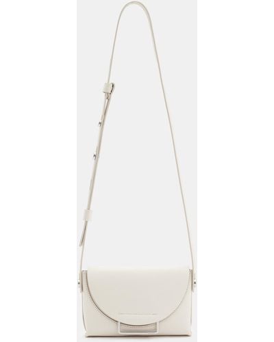 AllSaints Francine Leather Crossbody Bag - White