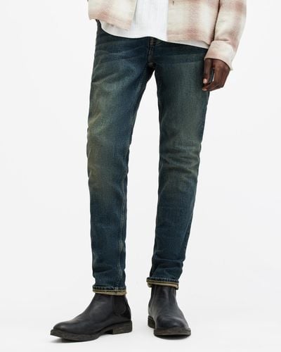 AllSaints Rex Slim Fit Stretch Denim Jeans, - Blue