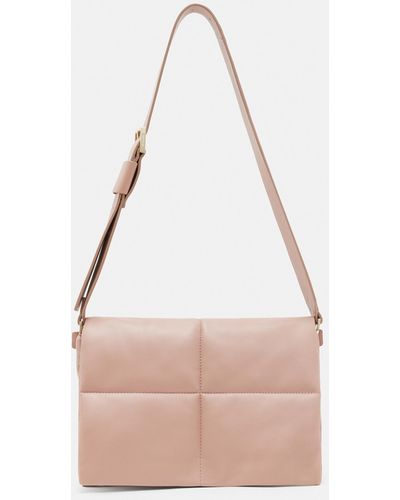 AllSaints Vittoria Leather Shoulder Bag - Pink