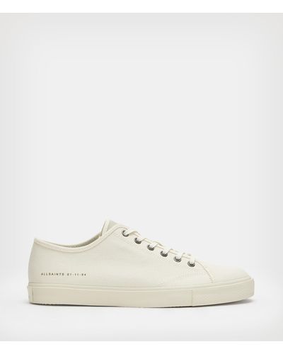 AllSaints Theo Low Top Trainers, - White