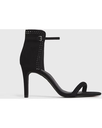 AllSaints Women's Avia Suede Sandals - Black