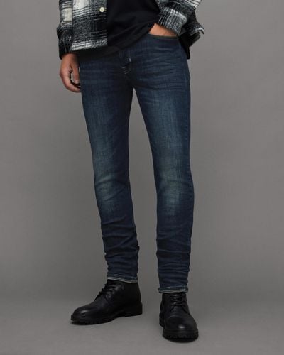 AllSaints Rex Slim Fit Soft Stretch Denim Jeans - Blue